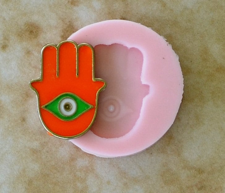 Evil Eye Silicone Mold, Jewelry, Resin, clay, Pendant, Necklace, hung on a chain, Charms, brooch, bracelets, symbol, earrings, G225