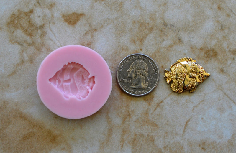 Fish Silicone Mold, resin, Fish, Clay, Epoxy, food grade, Ocean fish, deepwater fish, Chocolate, Candy, Cake, freshwater fish N108