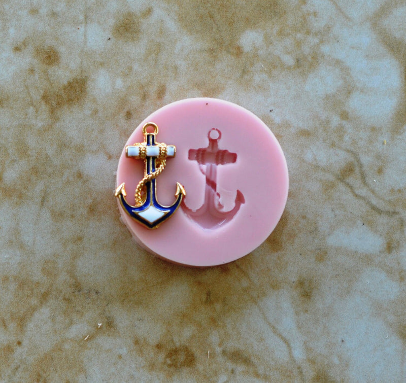 Anchor Silicone Mold, Nautical, mold, boat, Sailing, Clay mold, Epoxy, Sea, molds, food grade, anchors, Navy, craft, Ocean, Chocolate N115