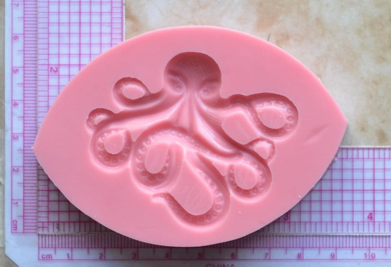 Octopus  Silicone Mold, Octopus, Resin, Clay, Epoxy, food grade, Animal, Chocolate molds, mould, Flexible, Rubber, mould, Rubber  N233