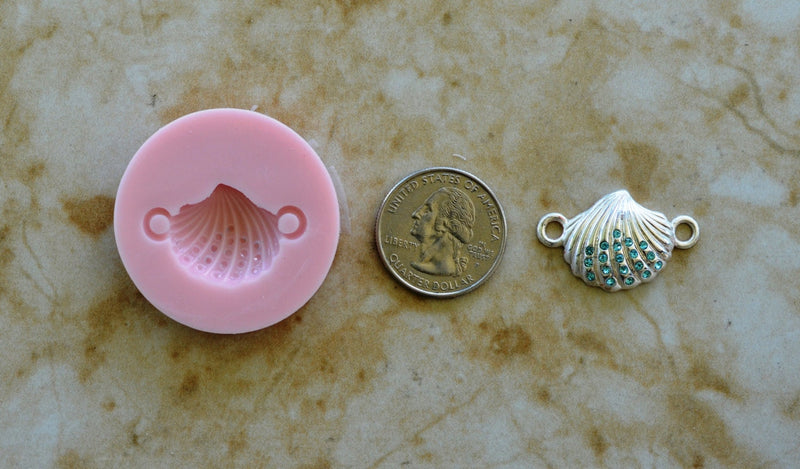 Shell Silicone Mold, Epoxy, Beach, Nautilus, Scallop, Chocolate, Shell mold, ocean, seashells, sand N135