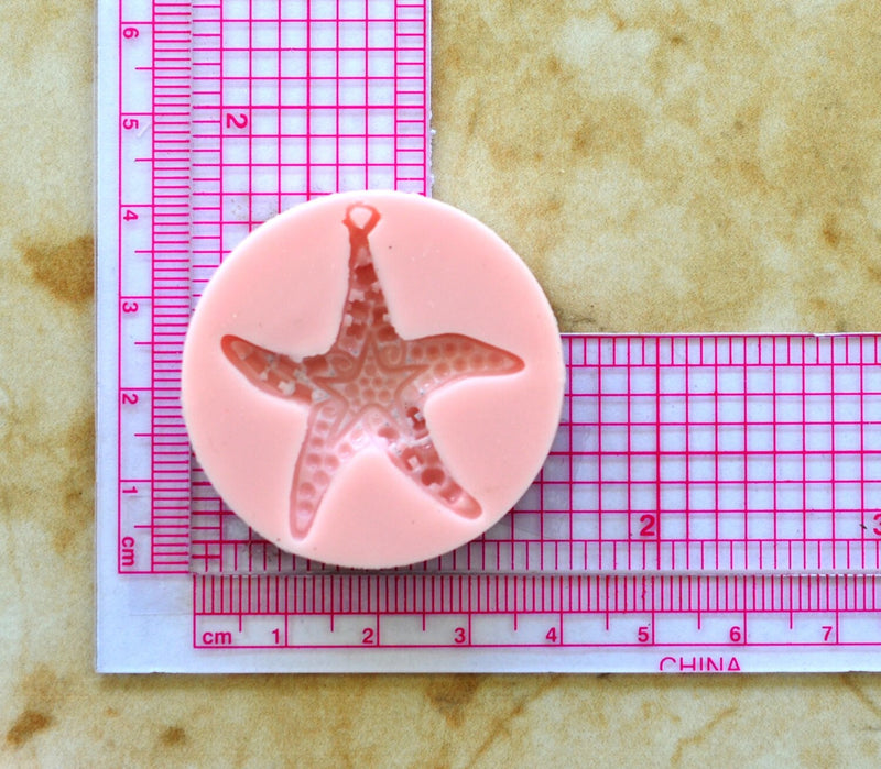 Starfish Silicone Mold, Sea Stars, resin, invertebrates, Five arms, Mold, Silicone Mold, Molds, Clay, Jewelry, Chocolate molds, N134