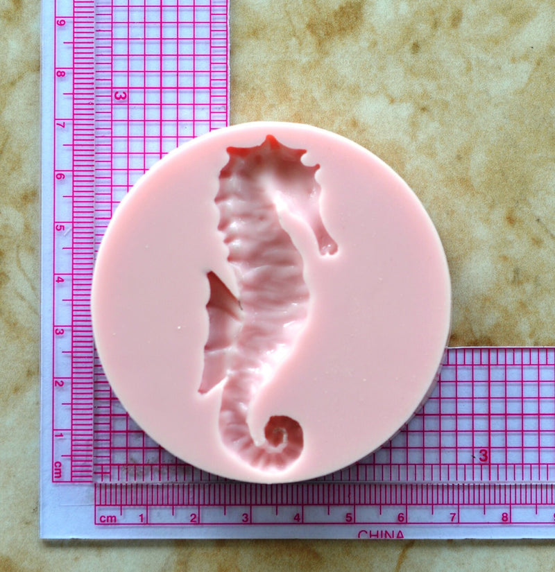 Seahorse Mold Silicone, Molds, Cake, Candy, Resin mold, Clay mold, Epoxy, food grade, Animal, Chocolate, mould, Rubber, Flexible, ocean N126