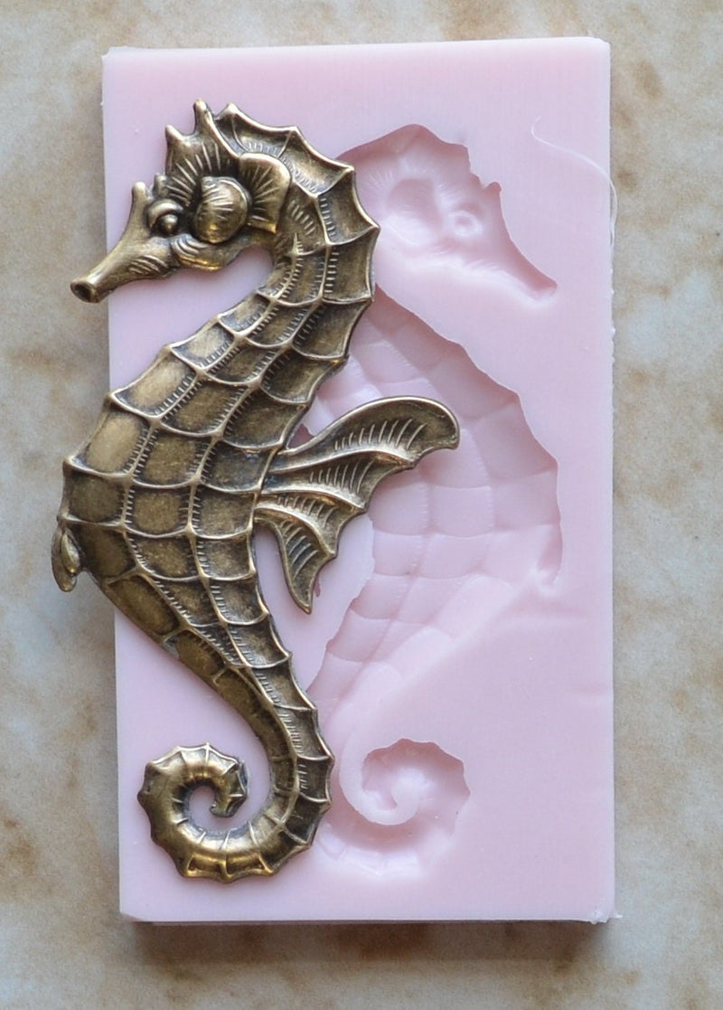 Seahorse Mold Silicone, Seahorse Mold, Silicone, Molds, Resin mold, Clay mold, Epoxy, food grade, Chocolate, mould, Flexible, ocean N234