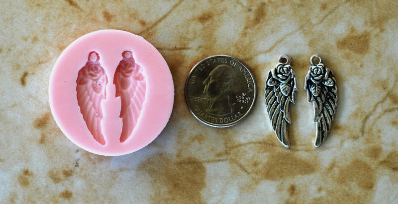 Wings Flexible Silicone Mold, Jesus Silicone Mold, Christ, Religion, Crucifix, God, Resin, Clay, Epoxy Religious, Chocolate R127