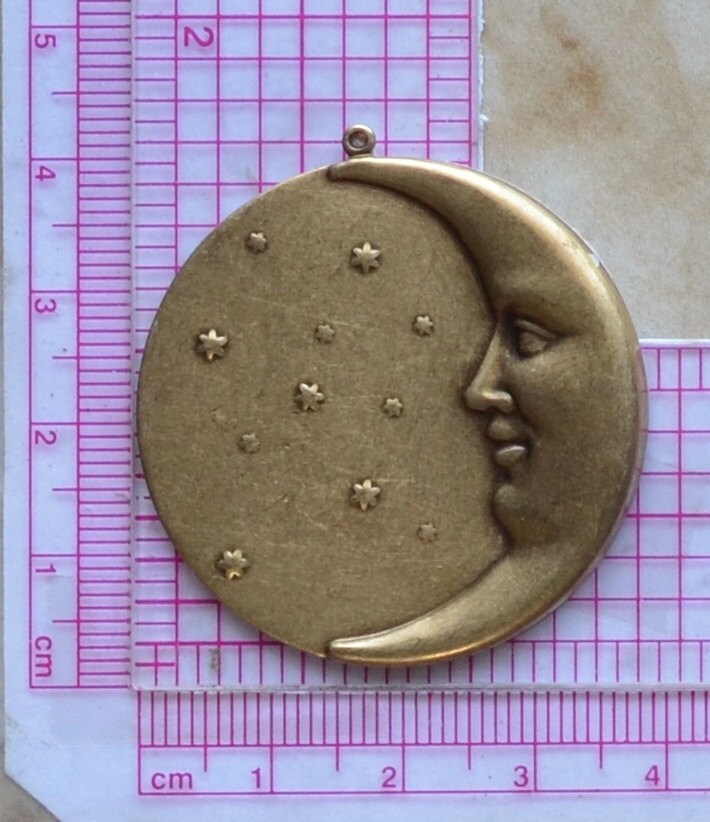 Moon & Star Charm Silicone Mold, Jewelry, Resin, clay, Pendant, Necklace, hung on a chain, Charms, brooch, bracelets, symbol, G251