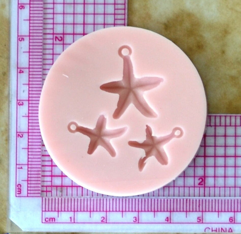 Starfish Silicone Mold, Sea Stars, resin, invertebrates, Five arms, Mold, Silicone Mold, Molds, Clay, Jewelry, Chocolate molds,  N111