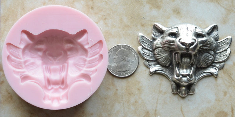 Lion Silicone Mold, Animal Silicone Mold, Resin, Clay, Epoxy, food grade, Chocolate molds, Resin, Clay, dogs, cats, fish, birds A201