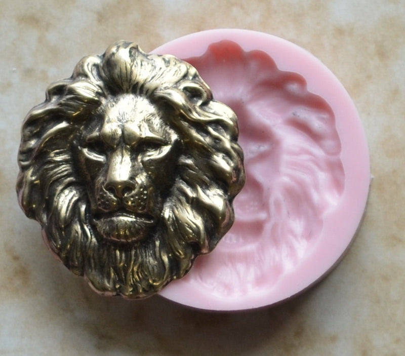 Lion Silicone Mold, Animal Silicone Mold, Resin, Clay, Epoxy, food grade, Chocolate molds, Resin, Clay, dogs, cats, fish, birds  A250