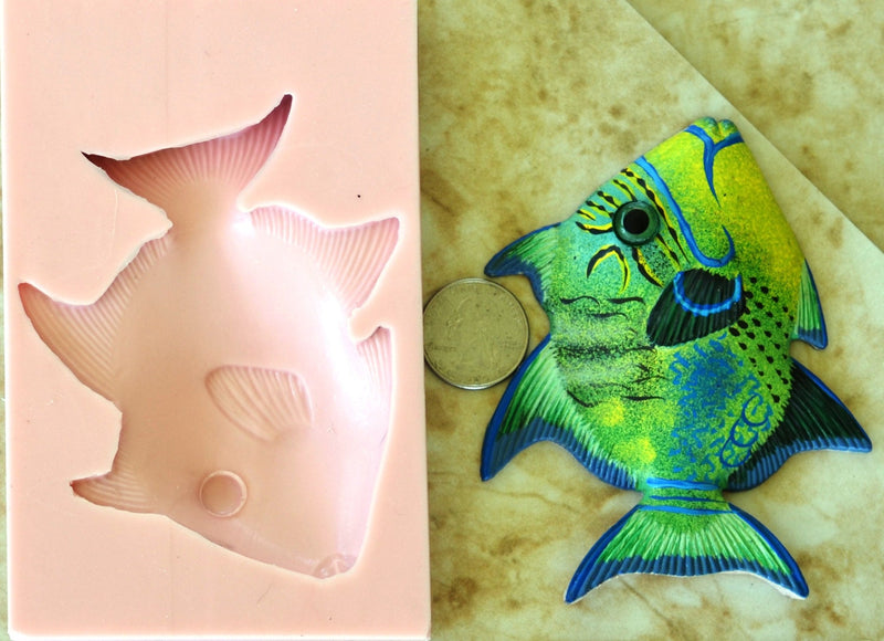 Fish Silicone Mold, resin, Fish, Clay, Epoxy, food grade mold, Ocean fish, deepwater fish, Chocolate, Candy, Cake, freshwater fish N166