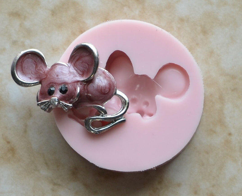 Mouse Silicone Mold, Animal Silicone Mold, Resin, Clay, Epoxy, food grade, Chocolate molds, Resin, Clay, dogs, cats, fish, birds  A254