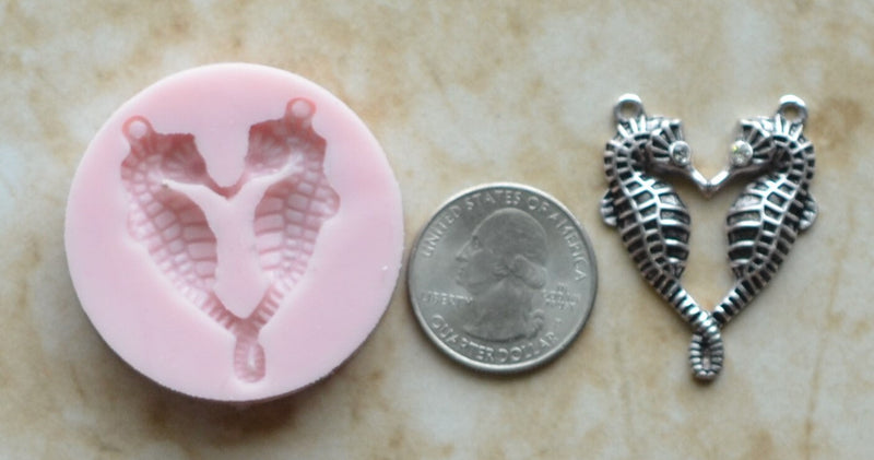 Sea Horse Silicone Mold, Seahorse Mold, Silicone, Molds, Resin mold, Clay mold, Epoxy, food grade, Chocolate, mould, Flexible, ocean  N287