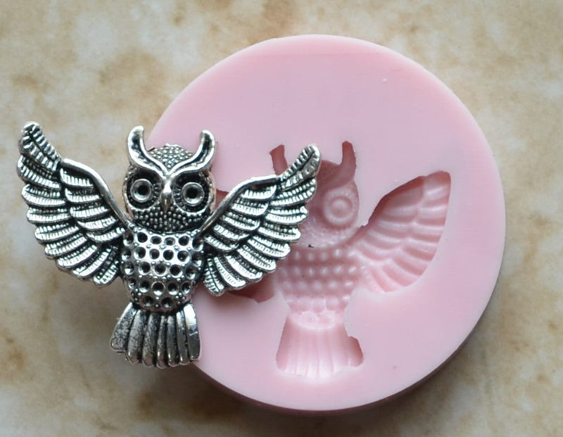 Owl Mold Silicone Mold, Birds, Resin Birds mold, Clay, Epoxy Birds molds, food grade Birds mold, songbirds, Sea birds, Chocolate  A261