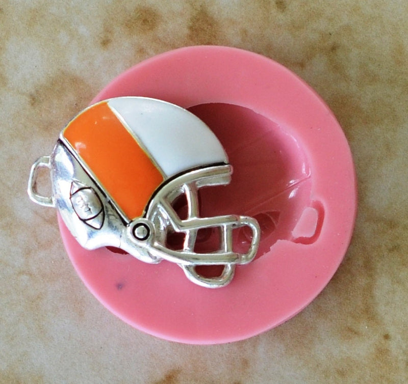 Football Helmet Silicone Mold, Candy, Jewelry, Chocolate, Cookies, Epoxy, Resin, clay, Pendent, Flexible, Food safe G220