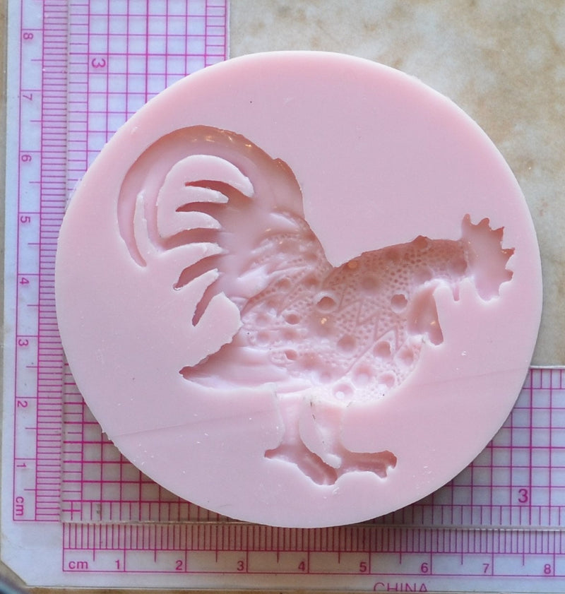 Rooster Chicken Silicone Mold, Birds, Resin Birds mold, Clay, Epoxy Birds molds, food grade Birds mold, songbirds, Sea birds, A278