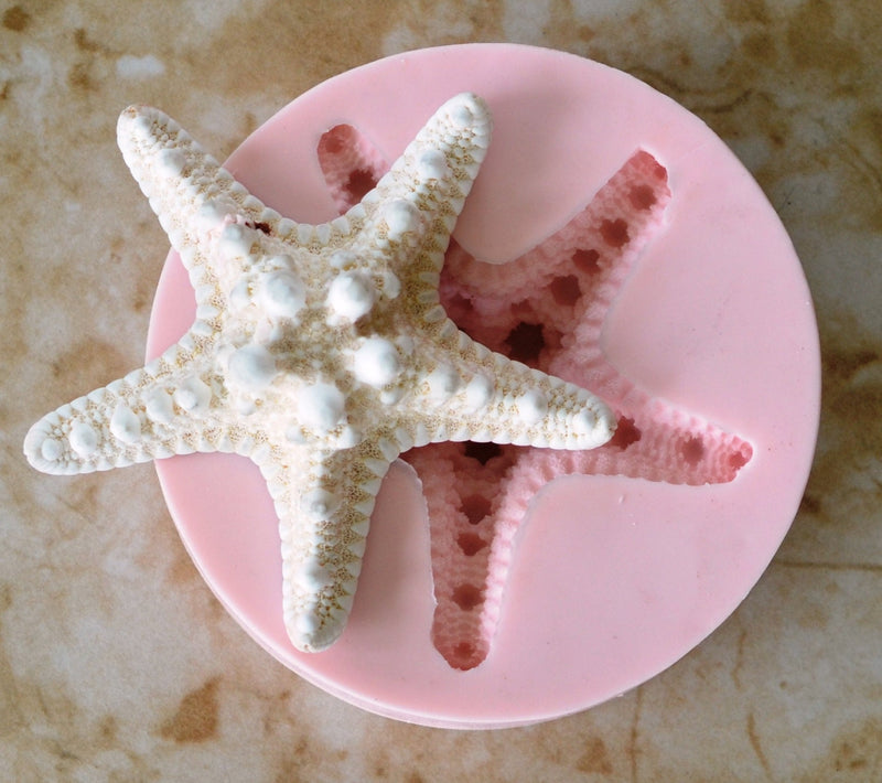 Starfish Silicone Mold, Sea Stars, Star Fish, invertebrates, Five arms, Mold, Silicone Mold, Molds, Clay, Jewelry, Chocolate molds, N217