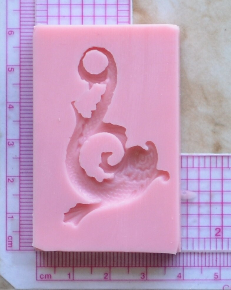 Sea Serpent Silicone Mold, resin, Fish, Clay, Epoxy, food grade, Ocean fish, deepwater fish, Chocolate, Candy, Cake, freshwater fish N228