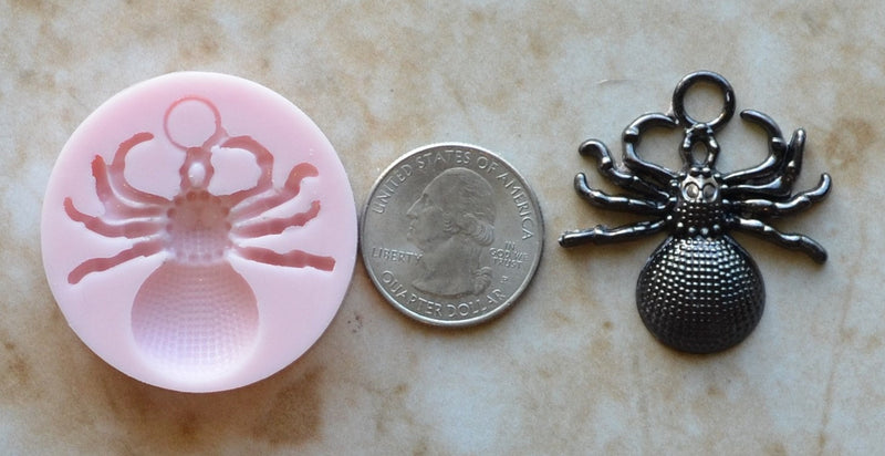 Spider Flexible Silicone Mold,  Spider, Molds, arthropods, Resin Spider mold, Clay Spider, Epoxy, food grade Spider, Chocolate,  A305