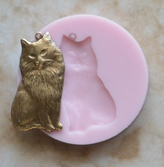 Cat Silicone Mold, Animal Silicone Mold, Resin, Clay, Epoxy, food grade, Chocolate molds, Resin, Clay, dogs, cats, fish, birds A197