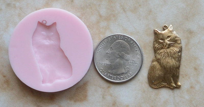 Cat Silicone Mold, Animal Silicone Mold, Resin, Clay, Epoxy, food grade, Chocolate molds, Resin, Clay, dogs, cats, fish, birds A197