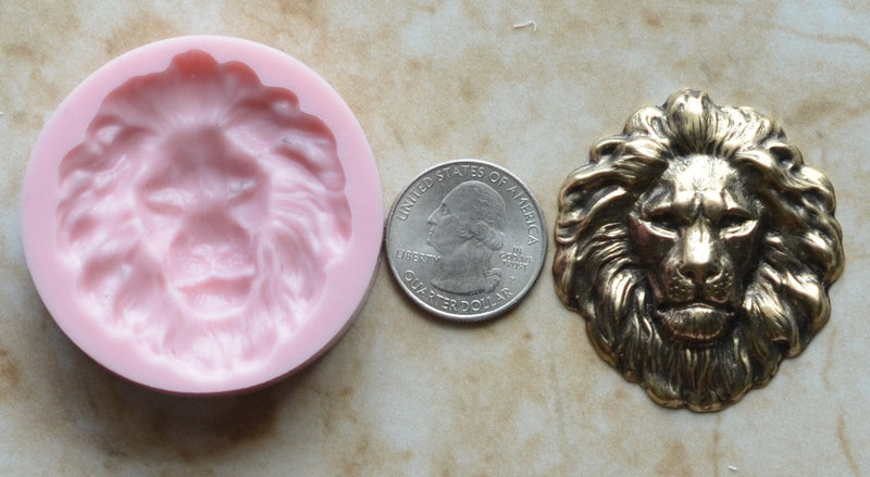 Lion Silicone Mold, Animal Silicone Mold, Resin, Clay, Epoxy, food grade, Chocolate molds, Resin, Clay, dogs, cats, fish, birds  A250