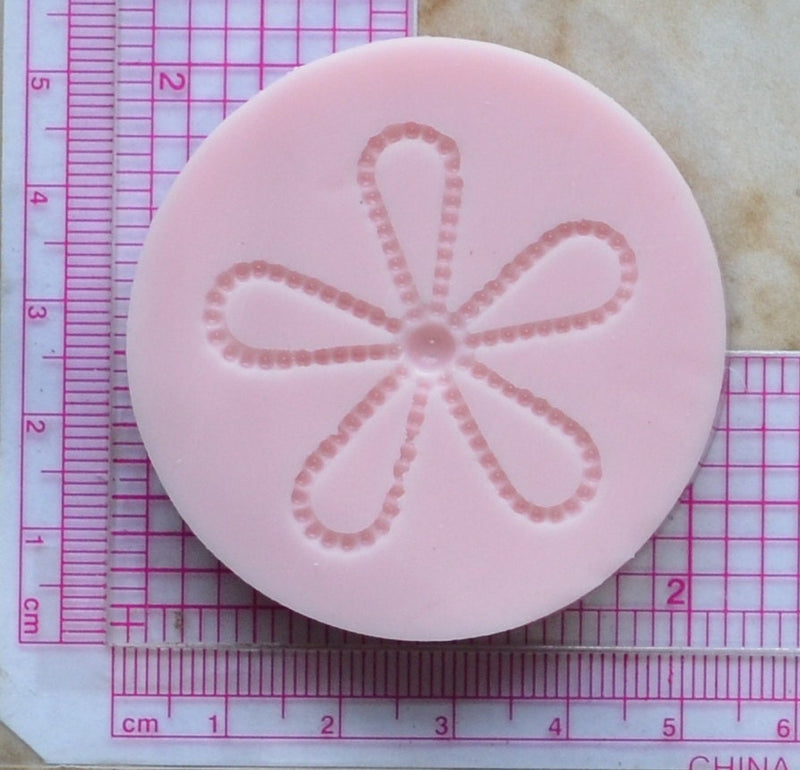 OPEN BEADED FLOWER Silicone Mold, Plants, Trees, plant life, Flowers, flowering plants, Palm trees, Clay mold, Epoxy molds, Chocolate, G289