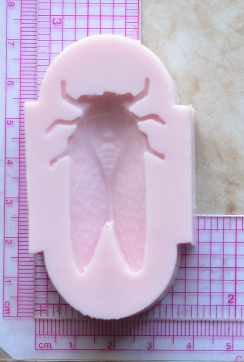 CICADA Silicone Mold, Silicone Mold, Insects, Resin mold, Clay mold, Epoxy, food grade, Pests, Termites, Chocolate molds, creatures A218