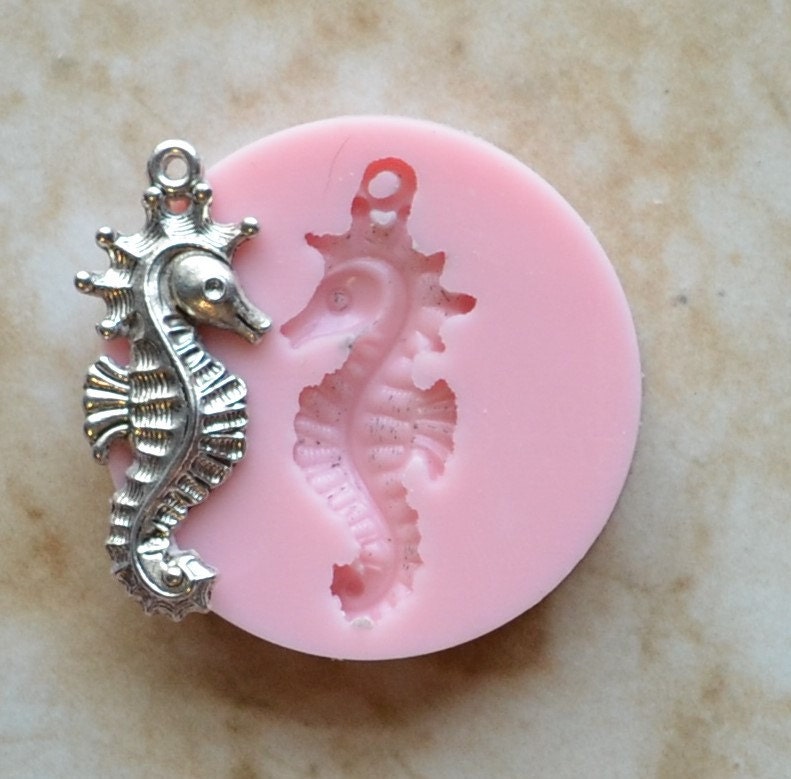 Seahorse Mold Silicone,Seahorse Mold, Silicone, Molds, Resin mold, Clay mold, Epoxy, food grade, Chocolate, mould, Flexible, ocean N326