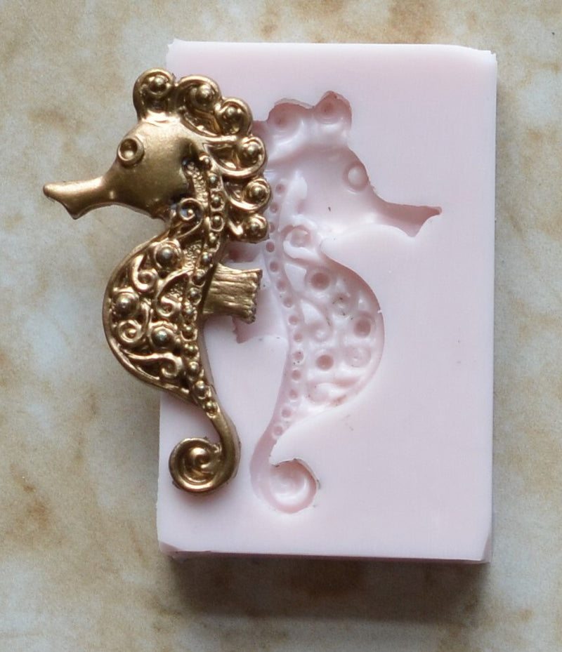 Seahorse Silicone Mold, Seahorse Mold, Silicone, Molds, Resin mold, Clay mold, Epoxy, food grade, Chocolate, mould, Flexible, ocean  N284