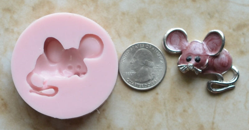 Mouse Silicone Mold, Animal Silicone Mold, Resin, Clay, Epoxy, food grade, Chocolate molds, Resin, Clay, dogs, cats, fish, birds  A254