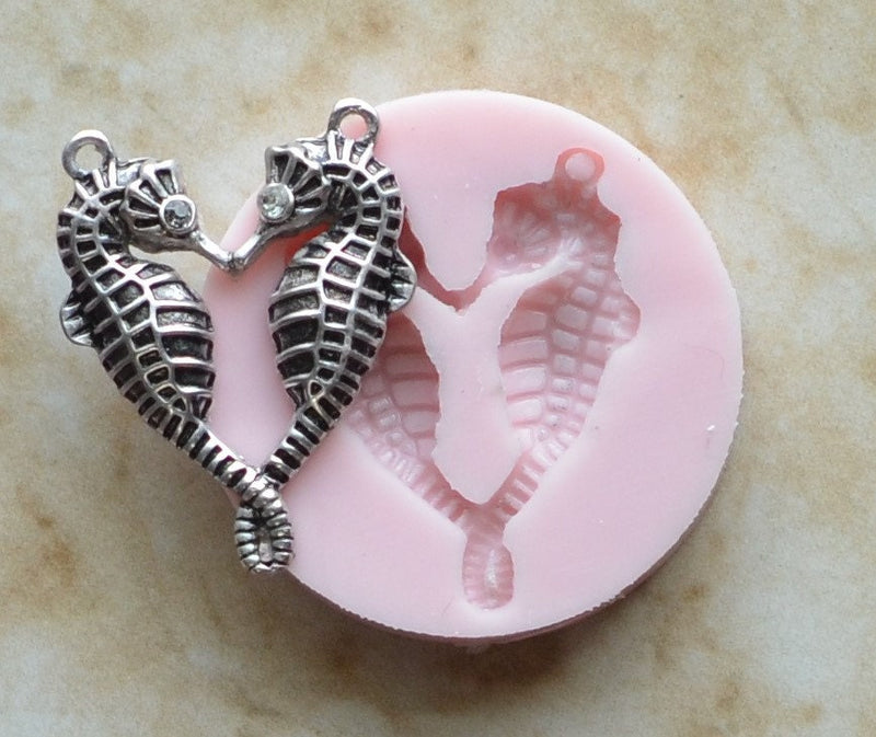 Sea Horse Silicone Mold, Seahorse Mold, Silicone, Molds, Resin mold, Clay mold, Epoxy, food grade, Chocolate, mould, Flexible, ocean  N287