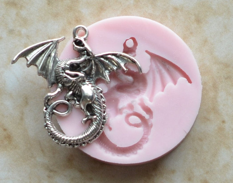 Dragon Silicone Mold, Dragon, Resin, Clay, Epoxy, food grade, Dragons, Chocolate, reptilian legendary, Mythological creatures, A255