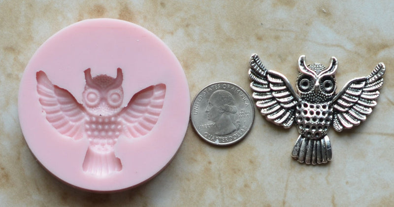 Owl Mold Silicone Mold, Birds, Resin Birds mold, Clay, Epoxy Birds molds, food grade Birds mold, songbirds, Sea birds, Chocolate  A261