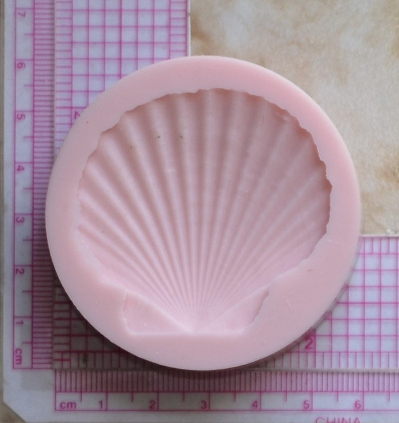 Scallop Silicone Mold, Silicone Mold, Epoxy, Beach, Nautilus, Scallop, ocean, seashells, Scallop, shells, sand dollar, N300