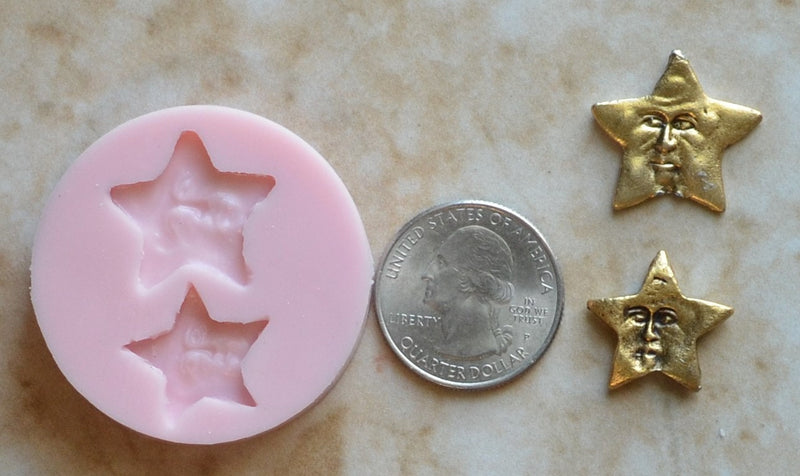 Man in Star Silicone Mold, Molds, Cake, Candy, Jewelry, Chocolate, Cookies, Epoxy mold, Resin mold, clay molds, Custom molds  G332