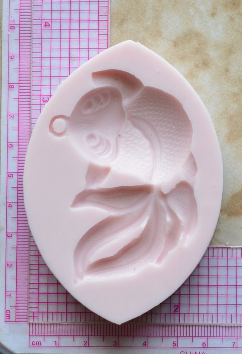 Goldfish Silicone Mold, resin, Fish, Clay, Epoxy, food grade, Ocean fish, deepwater fish, Chocolate, Candy, Cake, freshwater fish  N330