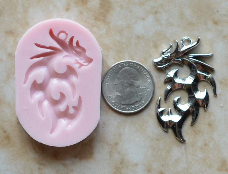 Dragon Silicone Mold, Dragon, Resin, Clay, Epoxy, food grade, Dragons, Chocolate, reptilian legendary, Mythological creatures A289