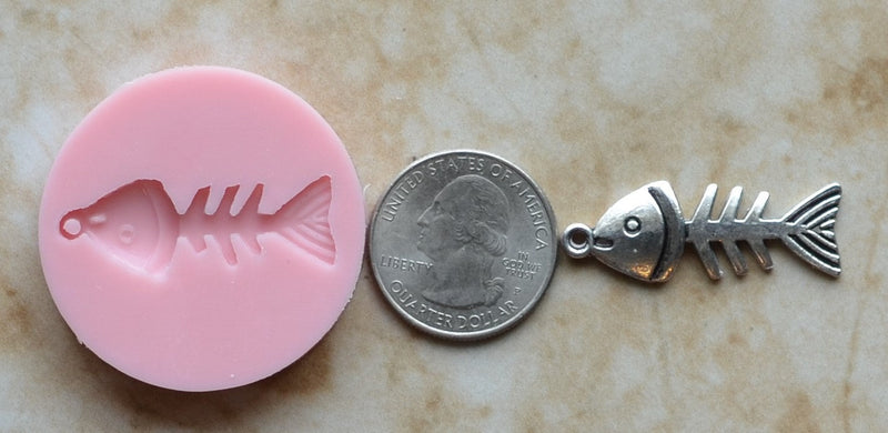 Fish Silicone Mold, resin, Fish, Clay, Epoxy, food grade, Ocean fish, deepwater fish, Chocolate, Candy, Cake, freshwater fish N322-1