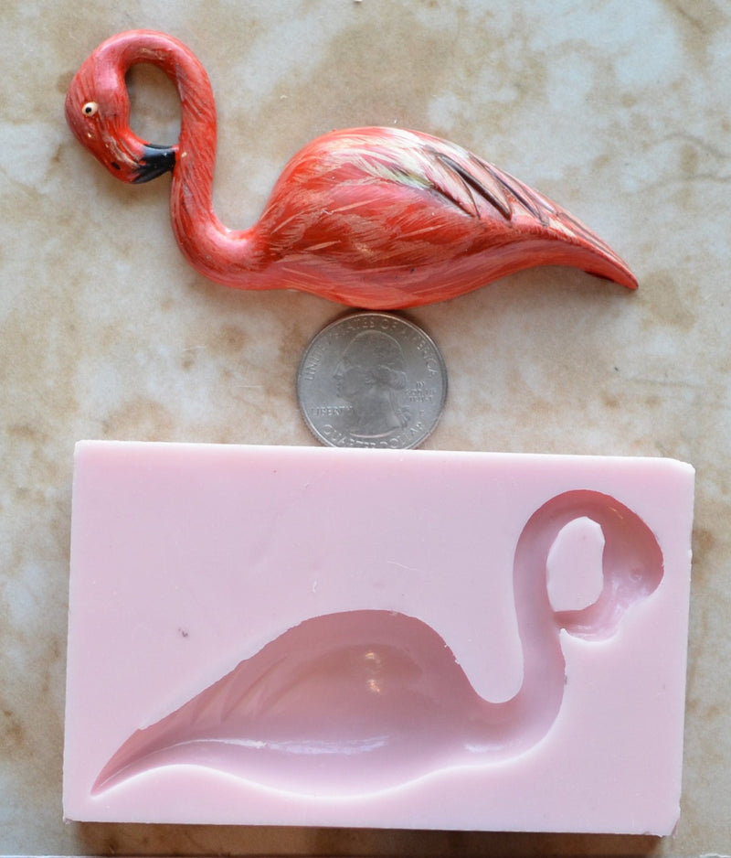 Flamingo Silicone Mold, Birds, Resin Birds mold, Clay, Epoxy Birds molds, food grade Birds mold, songbirds, Sea birds, Chocolate  N336