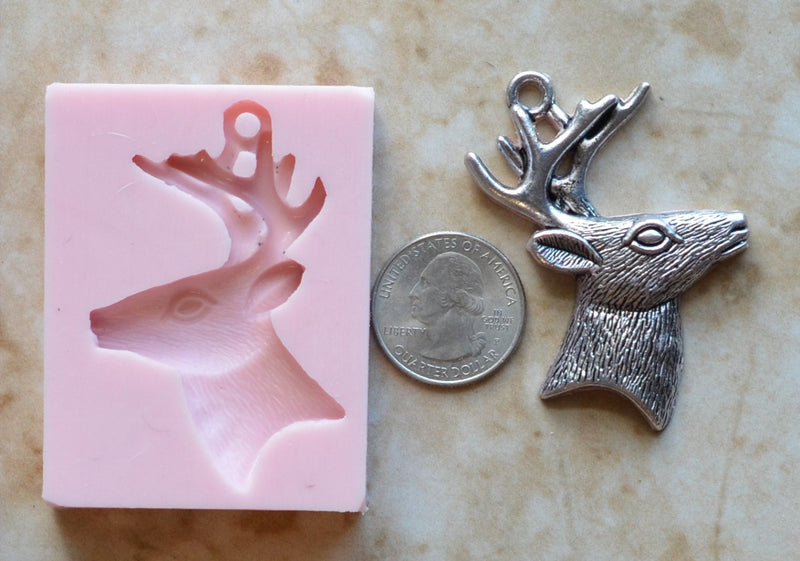 Deer Silicone Mold, Animal Silicone Mold, Resin, Clay, Epoxy, food grade, Chocolate molds, Resin, Clay, dogs, cats, fish, birds A320