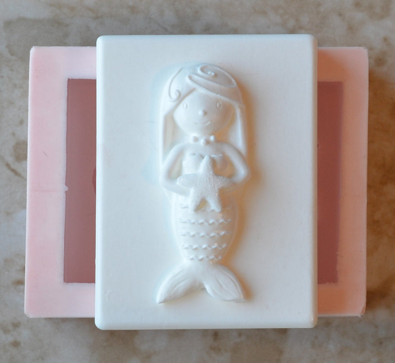 Mermaid Soap Mold, Silicone Soap Mold, Soap mold, Round molds, Square molds, Rectangular mold, Octagon, Soaps, S-125