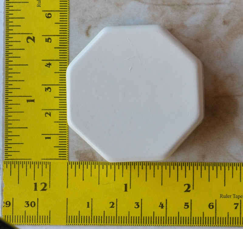 Soap Mold Octagon 2.25"  x 3/4",  Silicone, Molds, Soap, Clay, Soap Molds, Soap Making, Beach, Chocolate, Soap Mold S-107