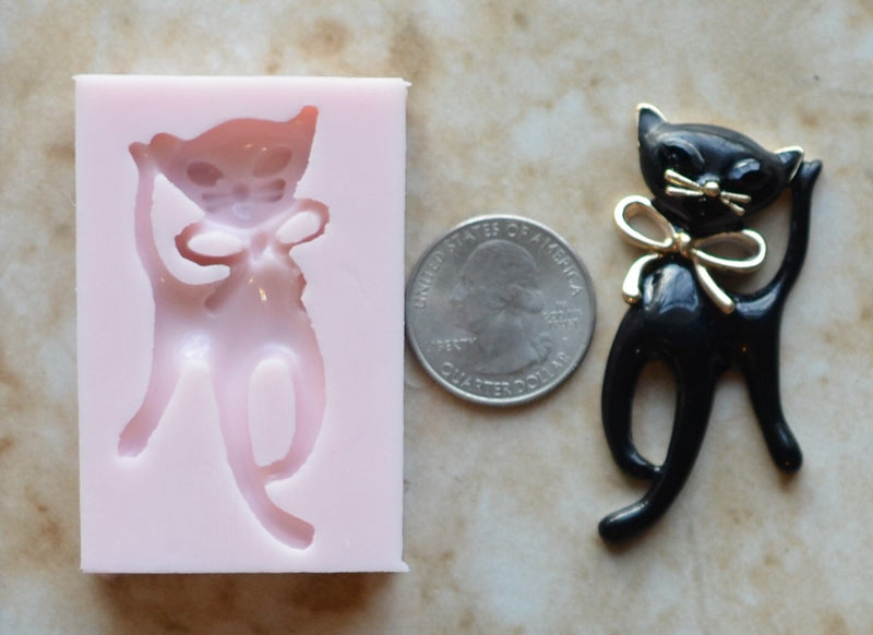 Cat Silicone Mold, Animal Silicone Mold, Resin, Clay, Epoxy, food grade, Chocolate molds, Resin, Clay, dogs, cats, fish, birds  A329