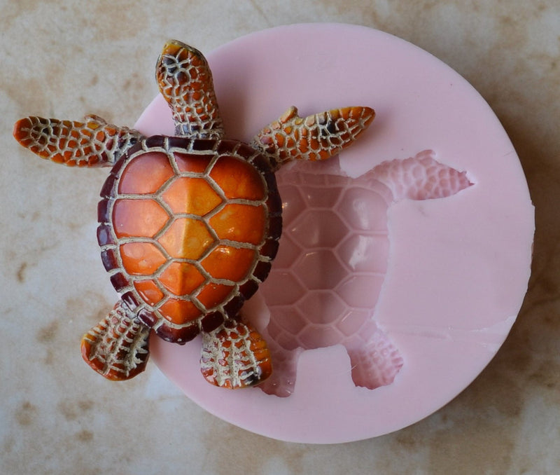 Turtle silicone mold, Resin mold, Clay mold, Epoxy molds, Sea turtle, turtles, Nautical molds, beach, ocean, nautical, sea, animal A331