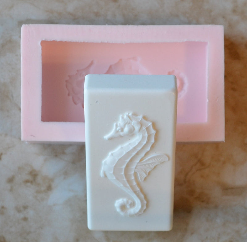 Seahorse Soap Mold Silicone, Silicone Soap Mold, Soap mold, Soap, Round molds, Square molds, Rectangular mold, Octagon, Soaps, S-114