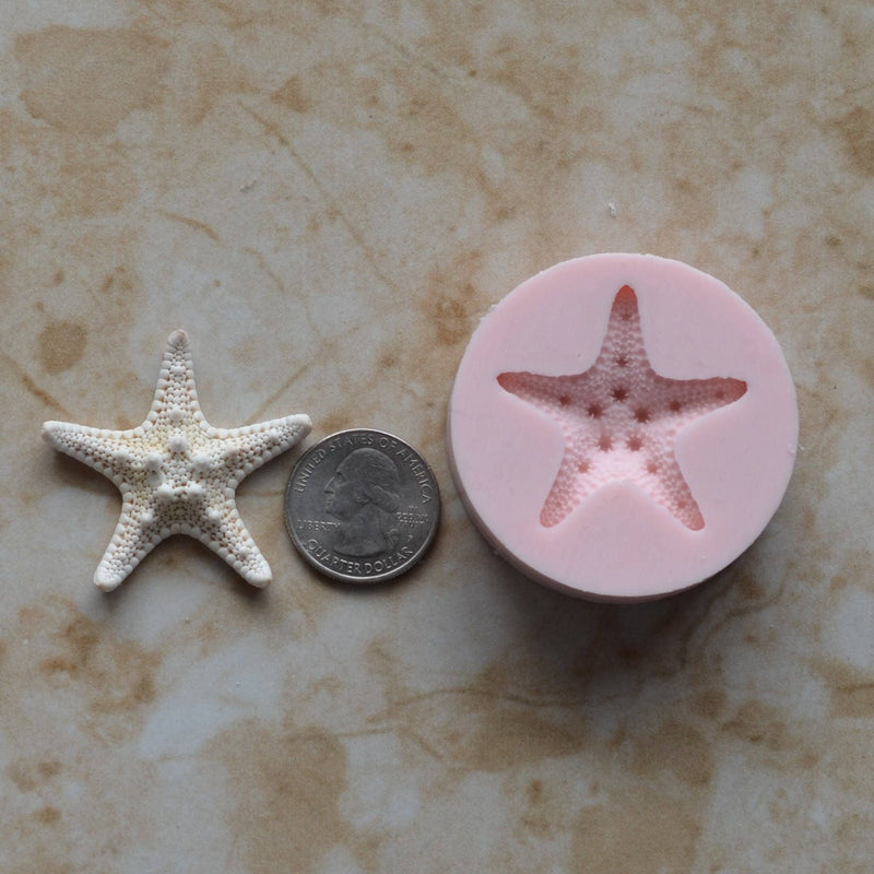 Starfish Silicone Mold, Sea Stars, resin, invertebrates, Five arms, Mold, Silicone Mold, Molds, Clay, Jewelry, Chocolate molds,  N364