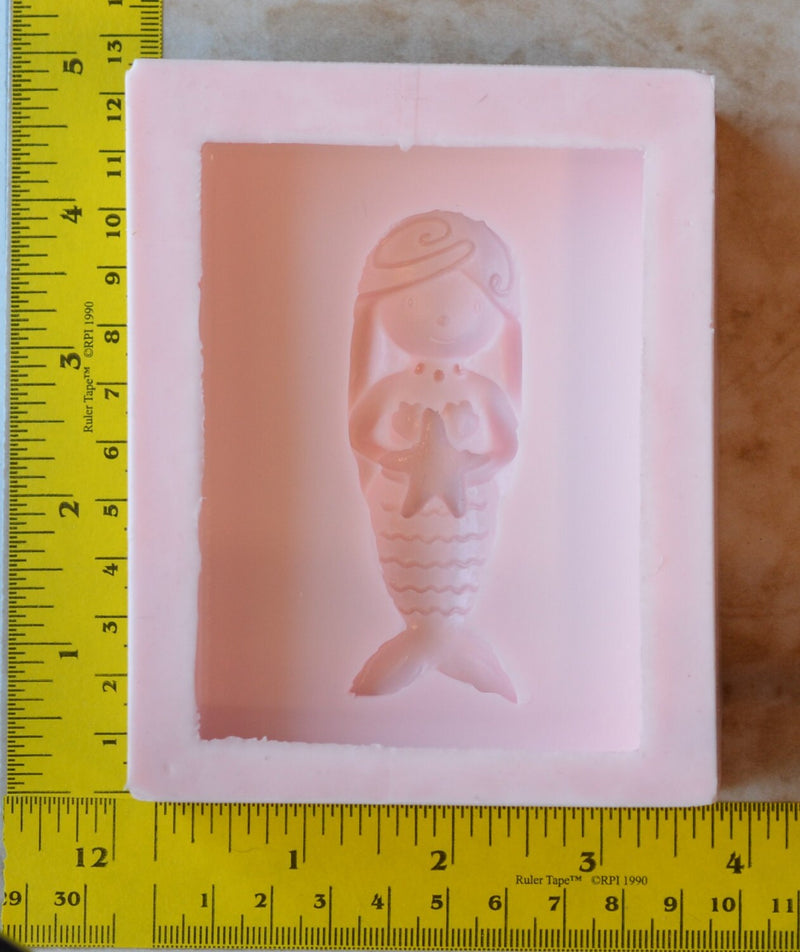 Mermaid Soap Mold, Silicone Soap Mold, Soap mold, Round molds, Square molds, Rectangular mold, Octagon, Soaps, S-125