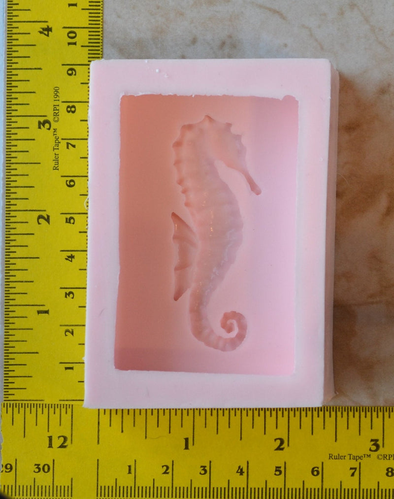 Seahorse Soap Mold Silicone, Silicone Soap Mold, Soap mold, Soap, Round molds, Square molds, Rectangular mold, Octagon, Sea Horse S-115