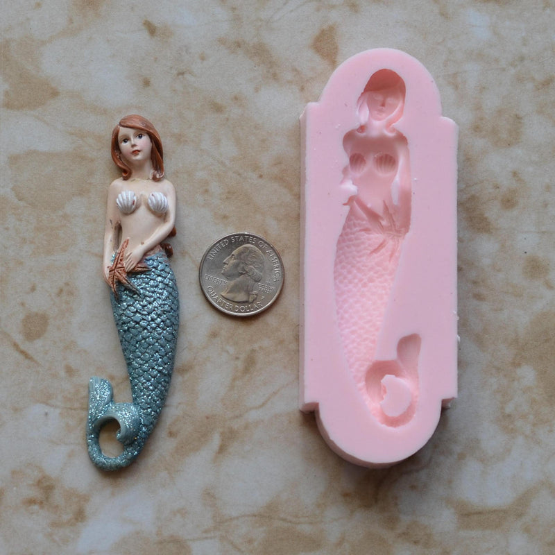 Mermaid silicone mold, Mermaid, Mermaids, aquatic creature, Shipwrecks, Folklore, Fairy tales, Clay mold, Epoxy molds, Nautical N195