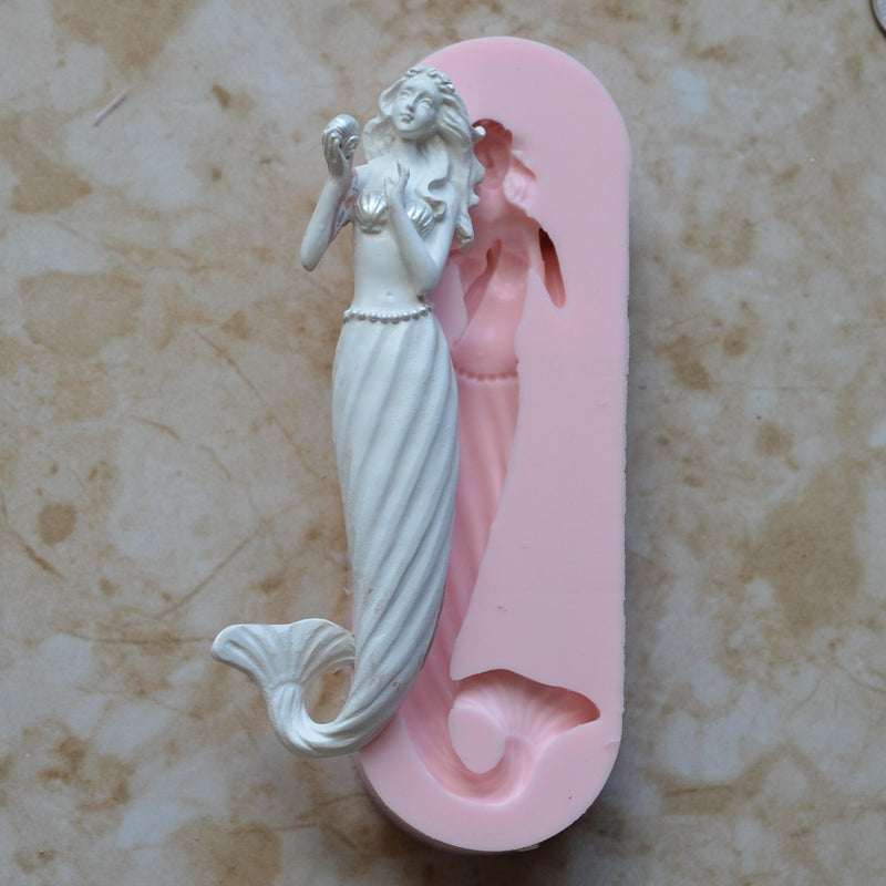 Mermaid Silicone Mold, Mermaid, Mermaids, aquatic creature, Shipwrecks, Folklore, Fairy tales, Clay mold, Epoxy molds, Nautical N379